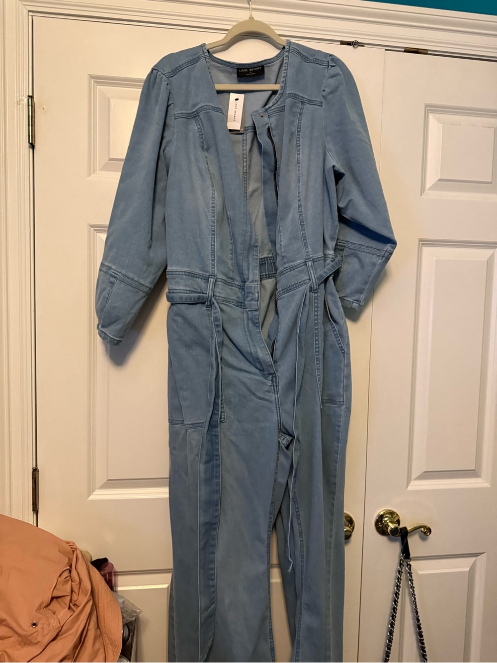 Lane Bryant Light Blue Denim Jumpsuit